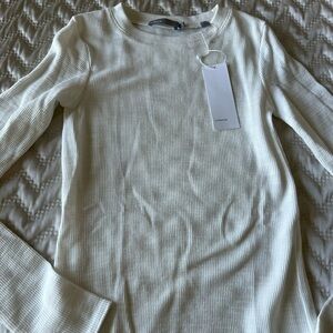 Vince ribbed long sleeve shirt xs new with tags